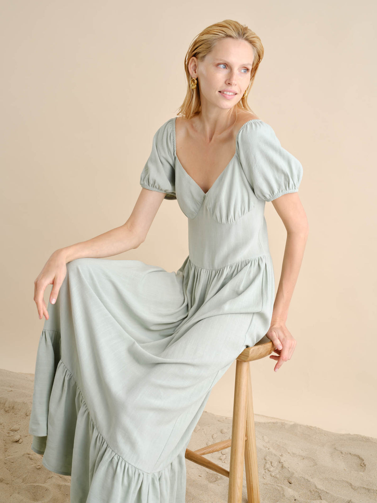 Vestido Linho Comprido | GUIMANOS – vista 8