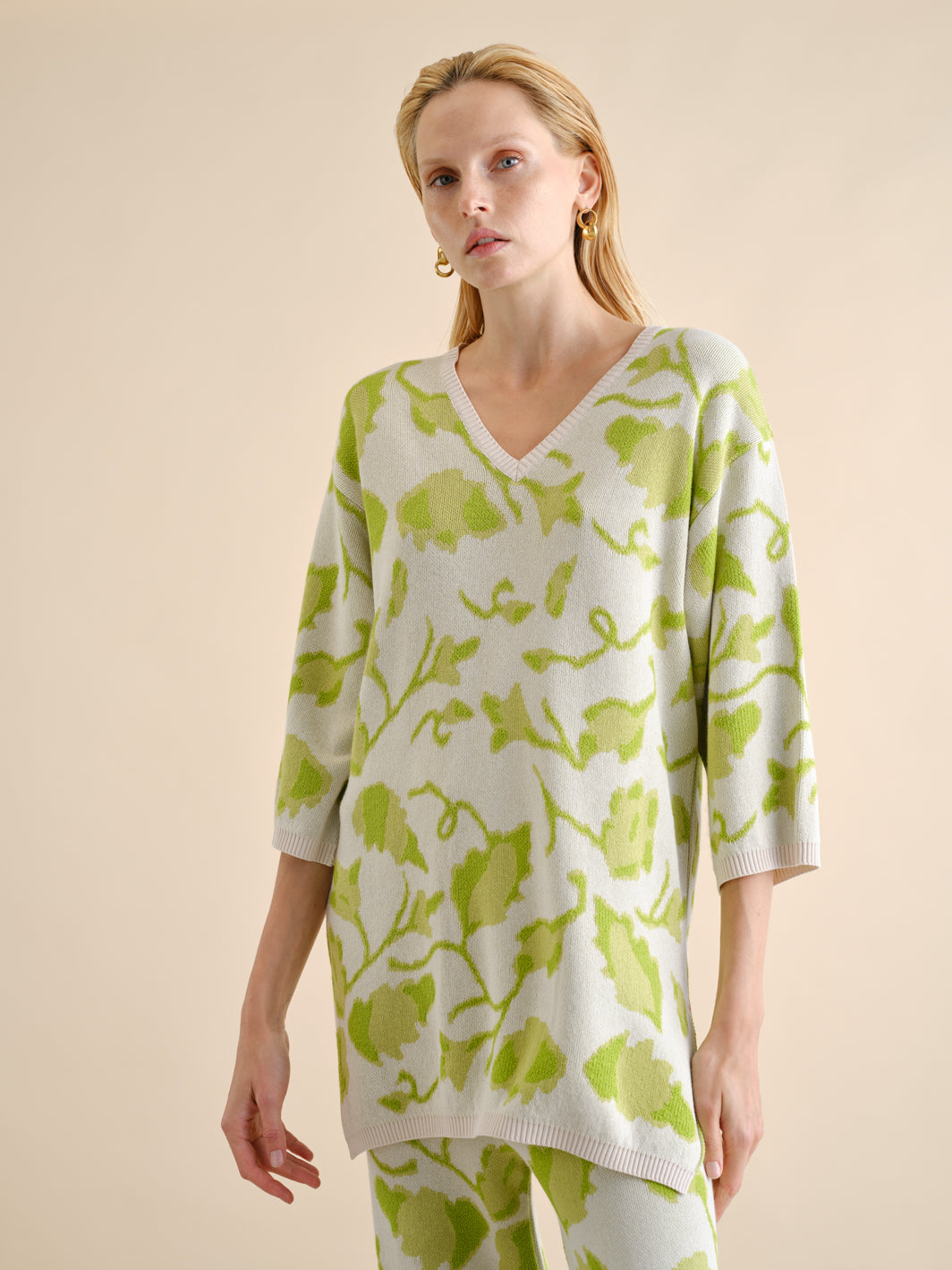 Camisola Comprida Flores | GUIMANOS – vista 4