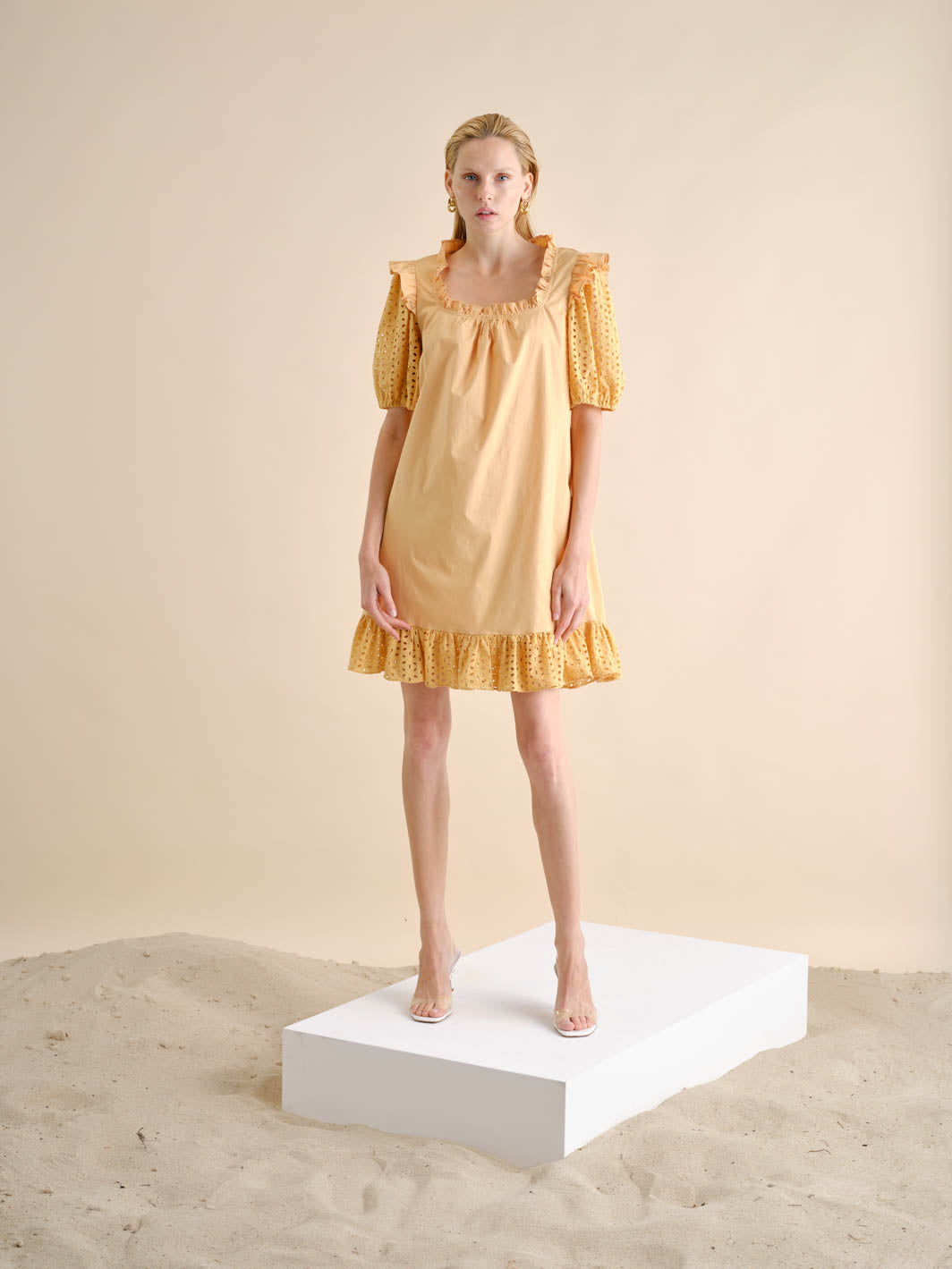 Vestido Popeline Bordado Inglês | GUIMANOS