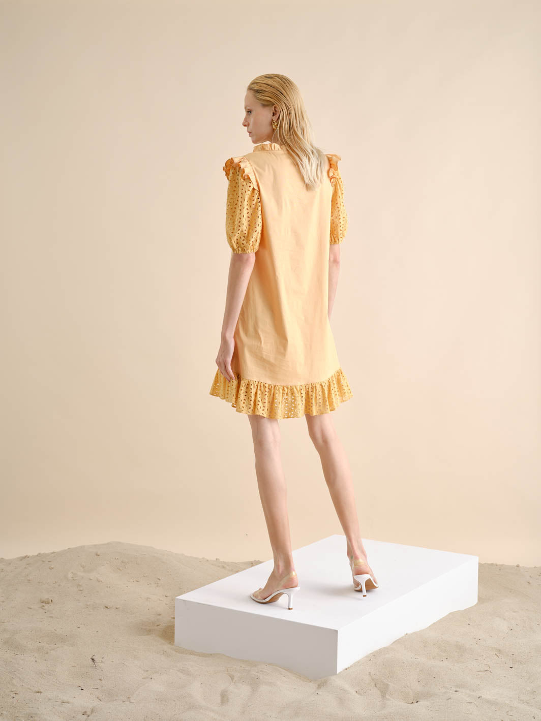 Vestido Popeline Bordado Inglês | GUIMANOS – vista 2