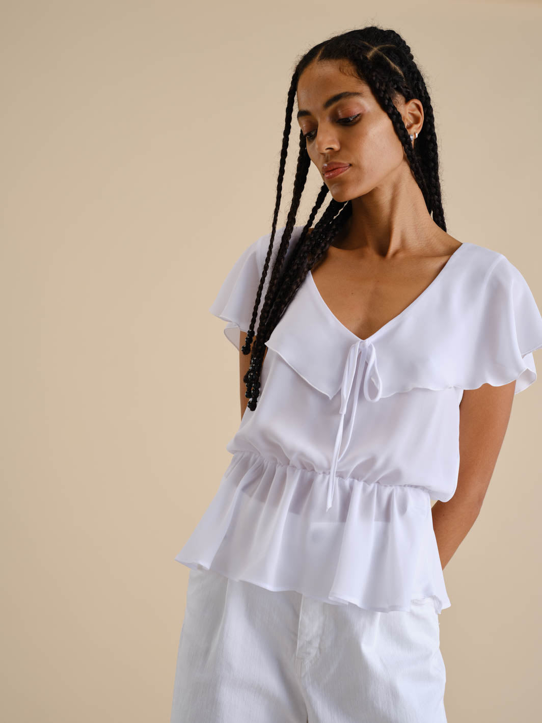 Blusa com Folhos -SS22 | GUIMANOS