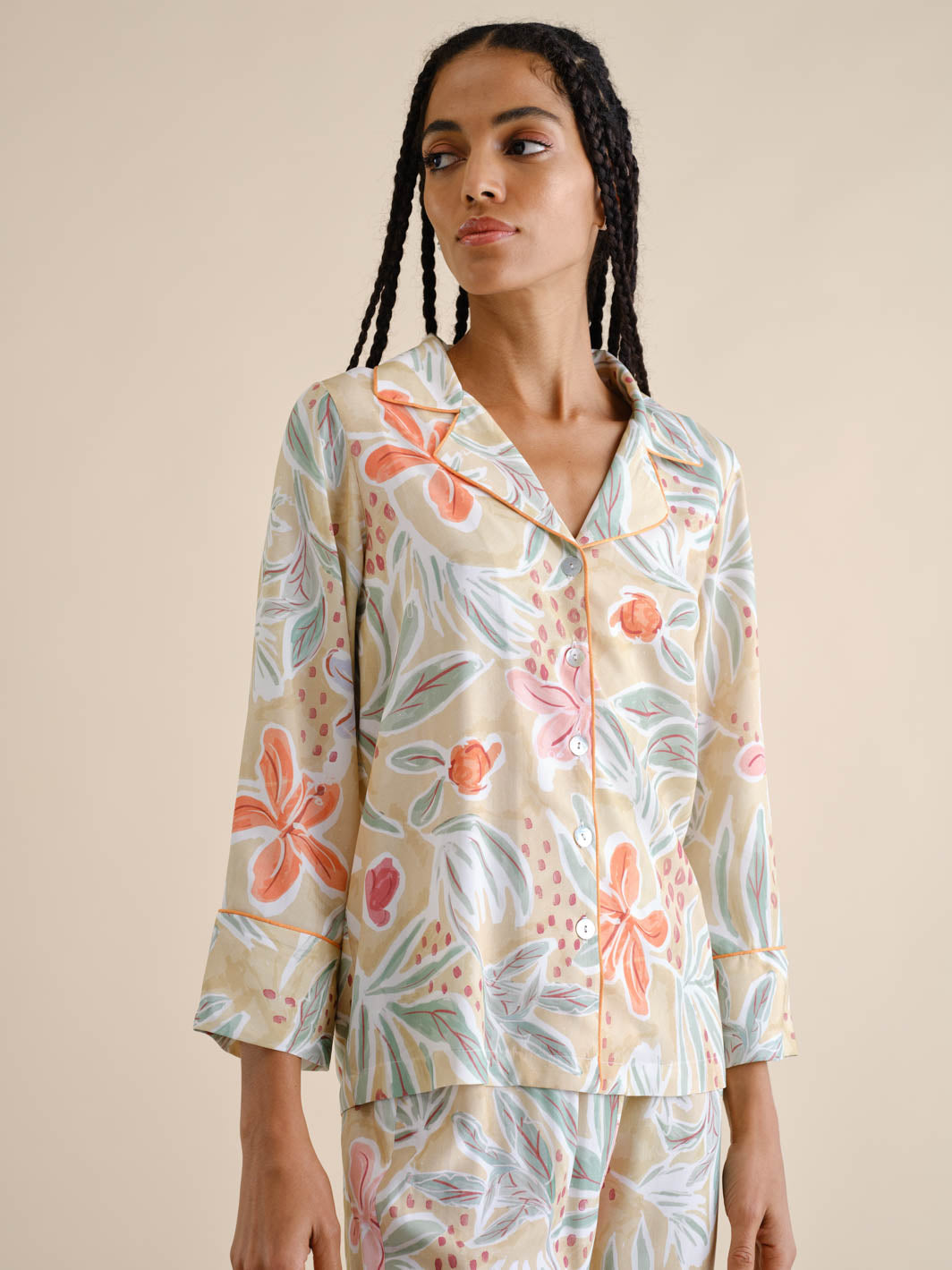 Camisa Com Flores | GUIMANOS
