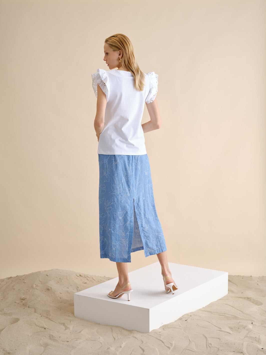 Saia Midi Estampado | GUIMANOS – vista 2