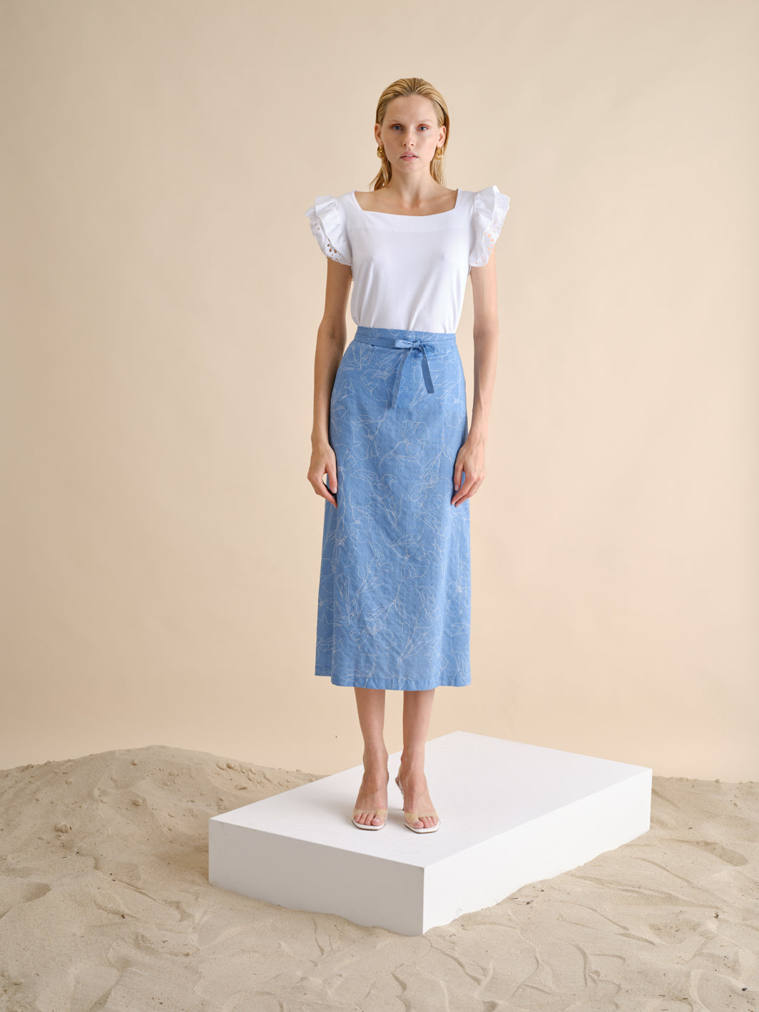 Saia Midi Estampado | GUIMANOS