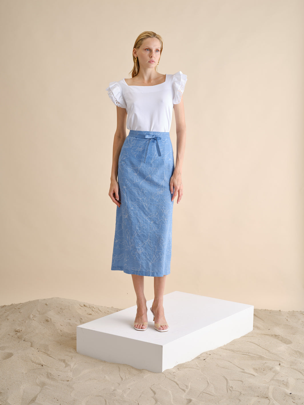 Saia Midi Estampado | GUIMANOS – vista 3