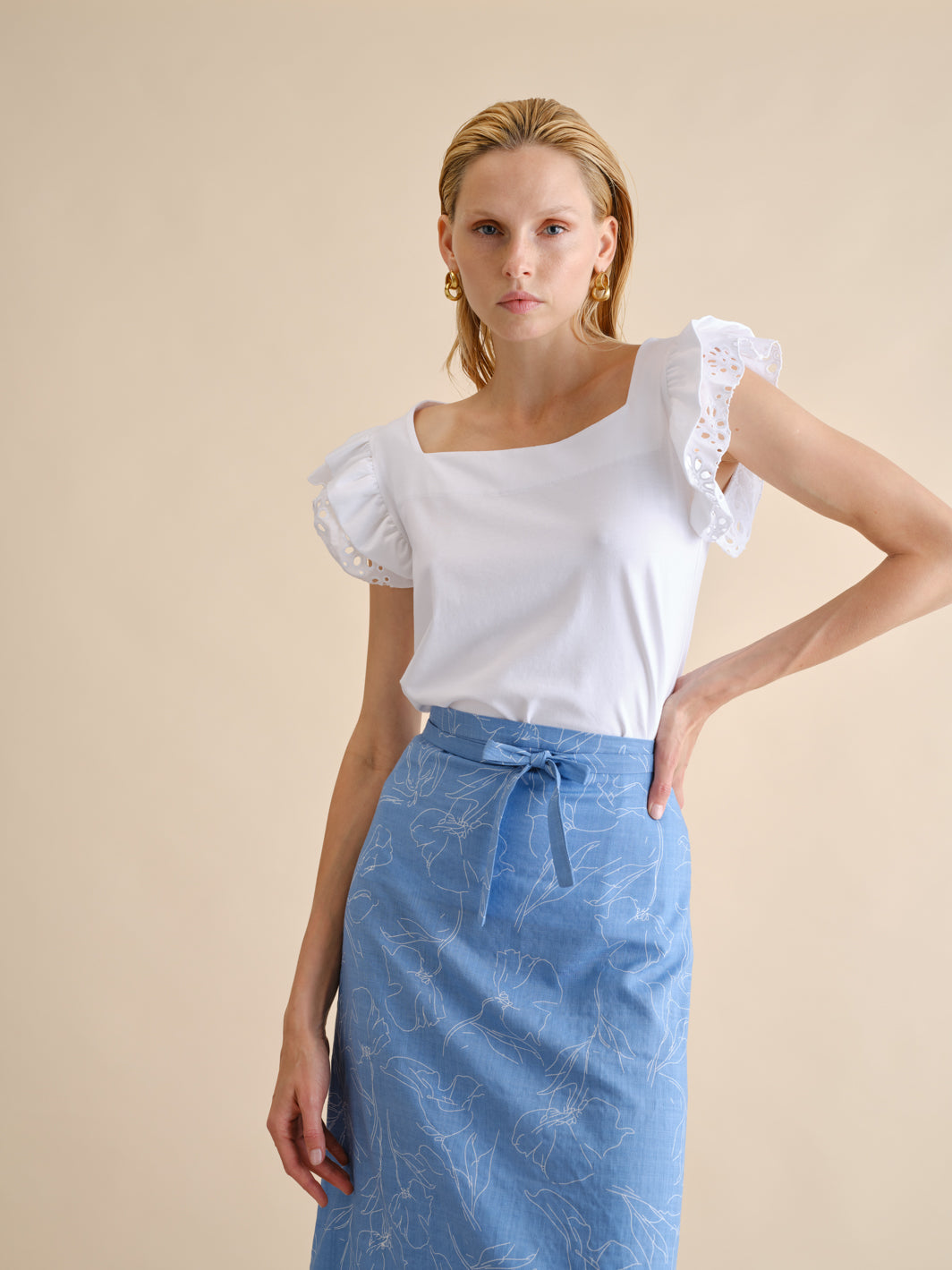 Saia Midi Estampado | GUIMANOS – vista 4