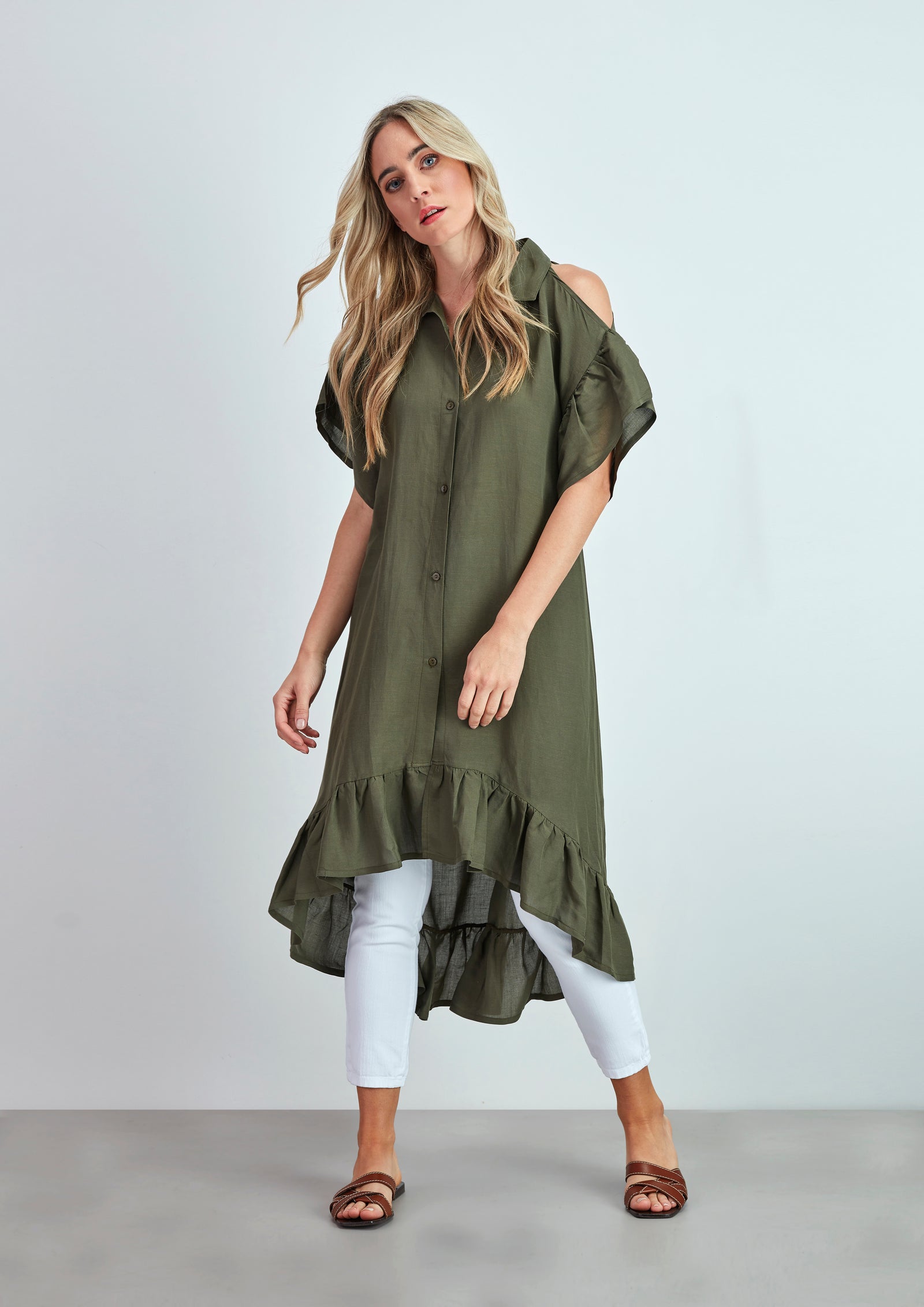 Túnica Sem Ombro Linho - guimanos-store