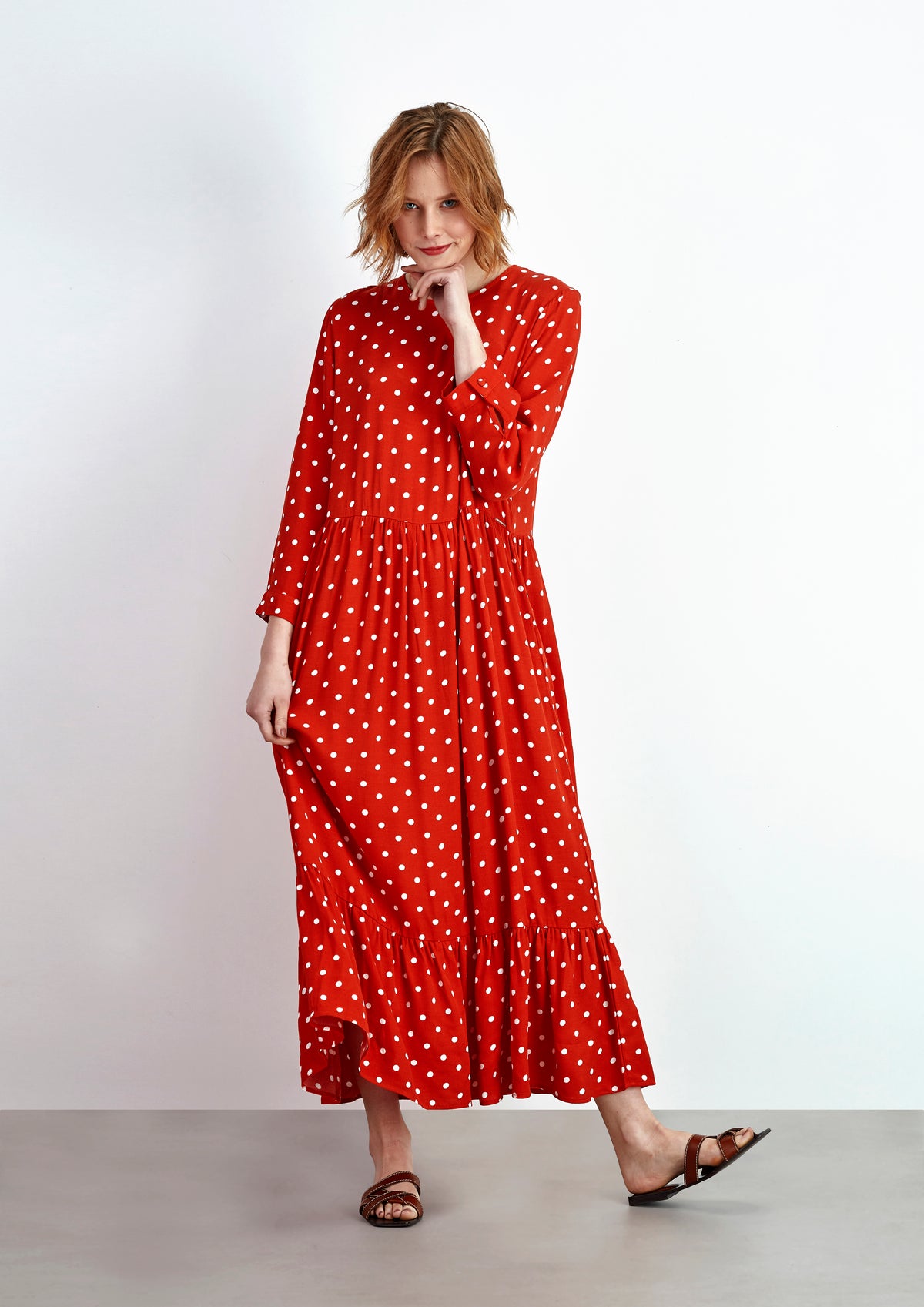 Vestido Midi Pintas - guimanos-store