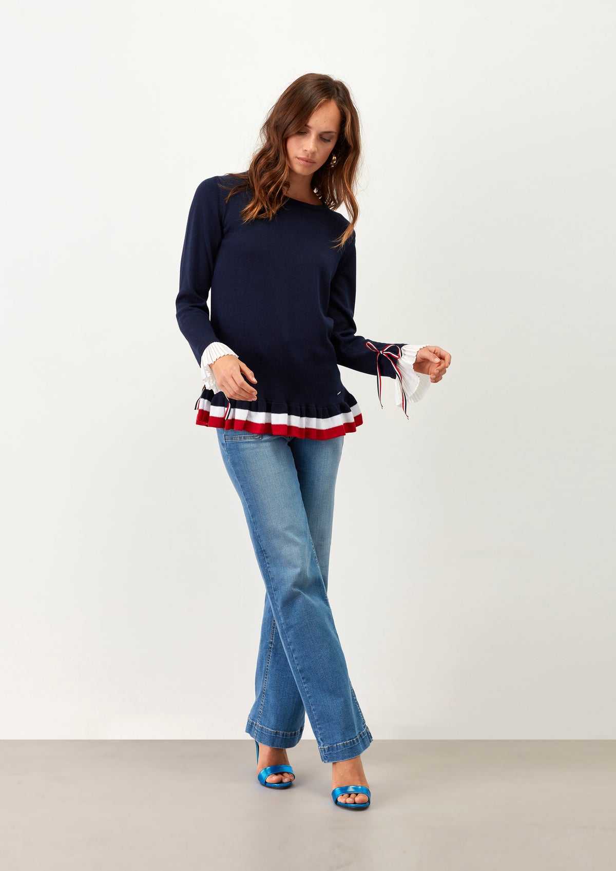 Camisola Folhos Tiras - guimanos-store