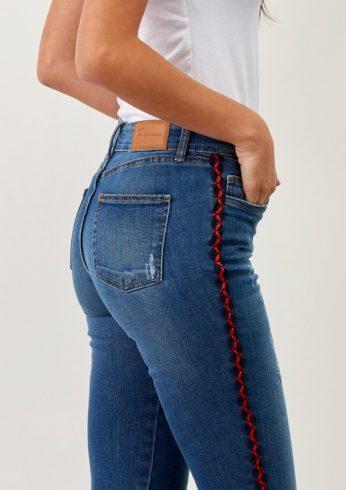 Calça de Ganga Tira Lado - guimanos-store