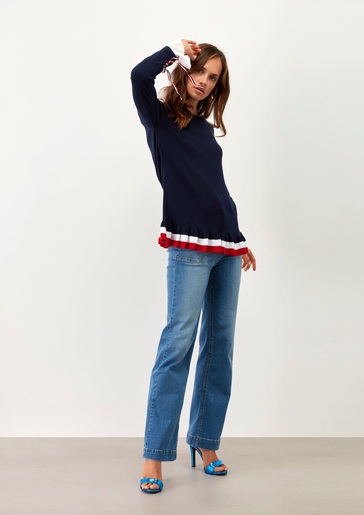 Camisola Folhos Tiras - guimanos-store