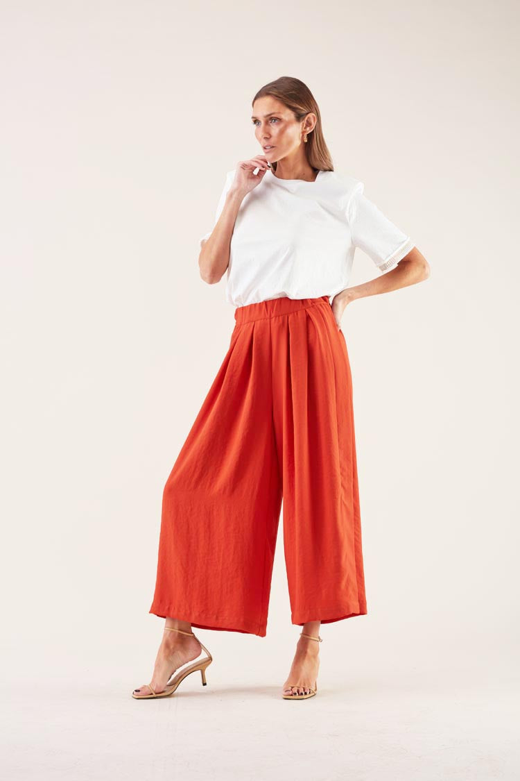 Calça Larga Pregas | GUIMANOS