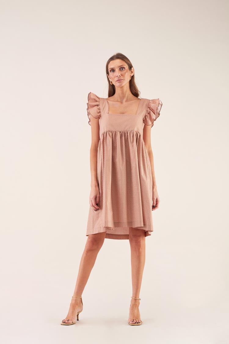 Vestido Popeline Pintas | GUIMANOS – vista 4