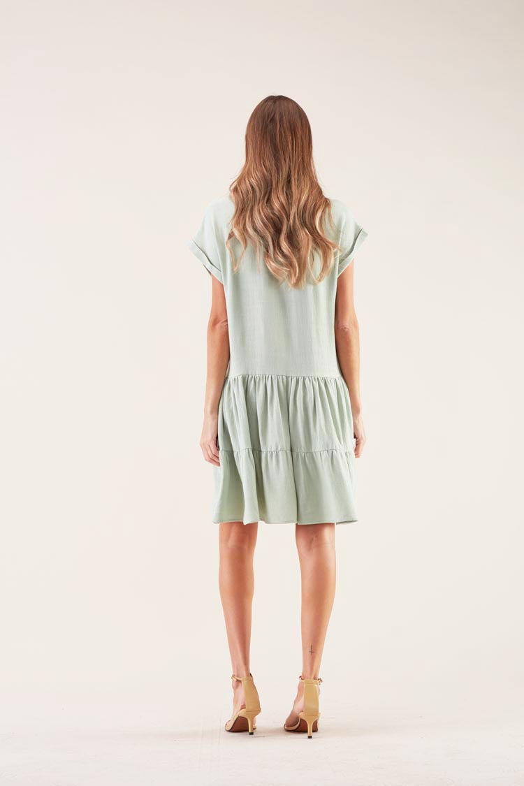 Vestido Linho Fluido | GUIMANOS – vista 2