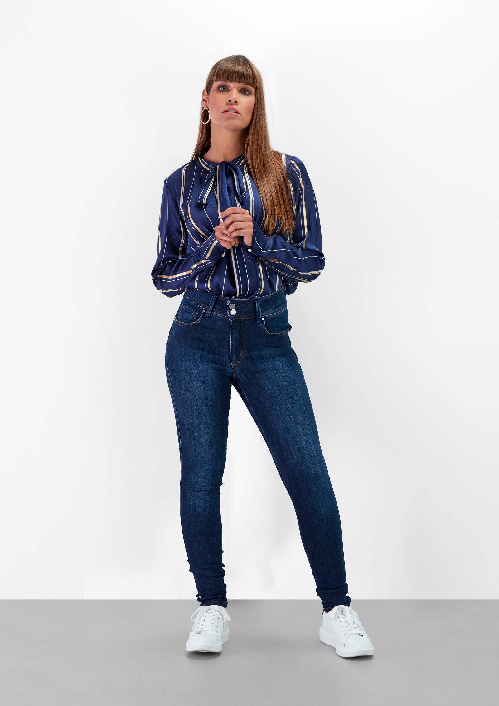 Blusa com Riscas Douradas - guimanos-store