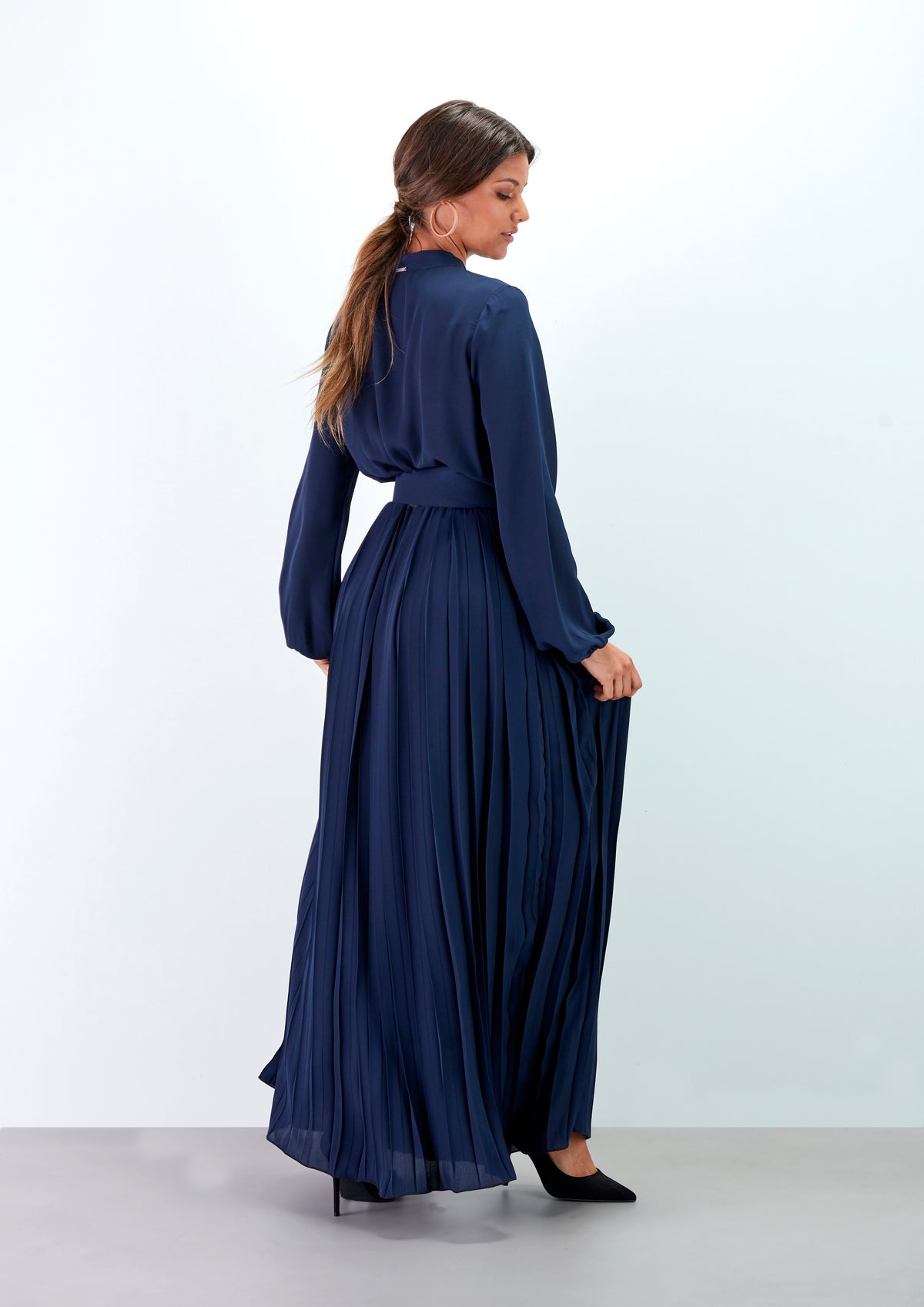 Vestido Comprido Plissado - guimanos-store