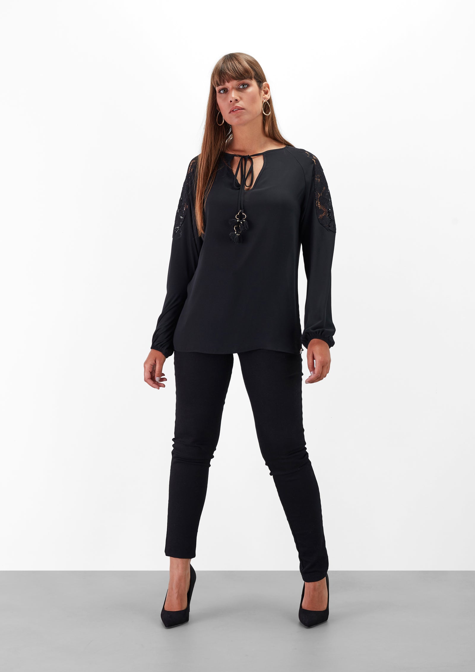 Blusa com Encaixe Renda - guimanos-store