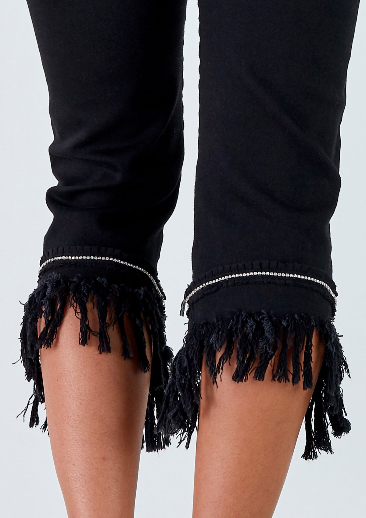 Calça Preta Franjas - guimanos-store