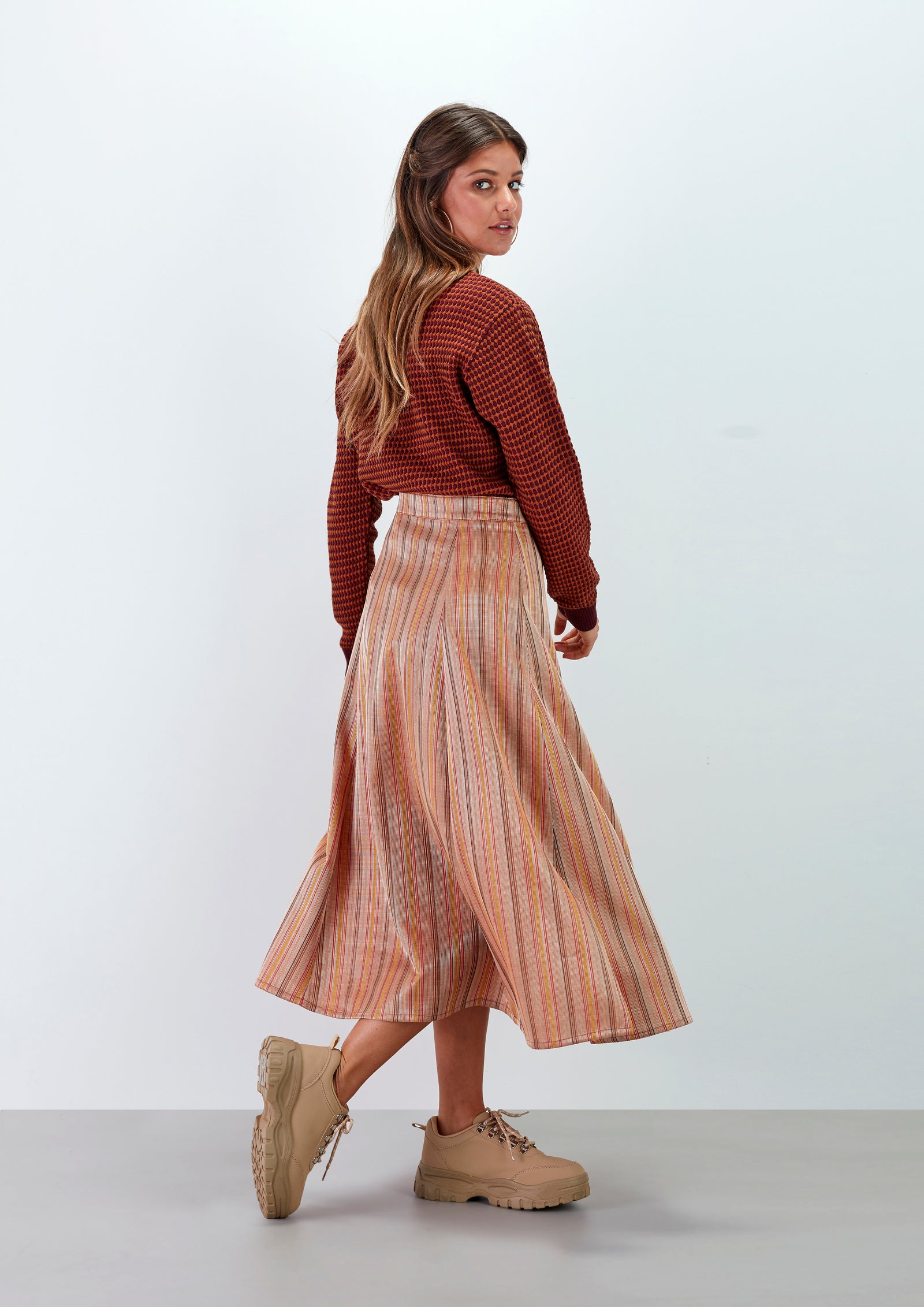 Saia Midi Botões - guimanos-store